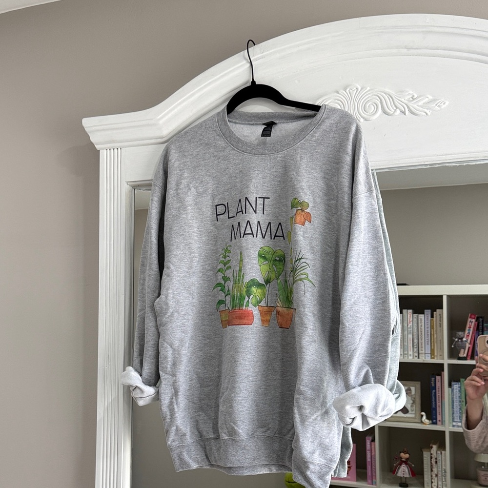 Gray 'Plant Mama' Sweatshirt